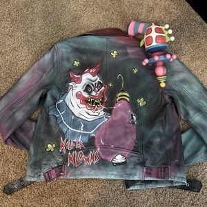 Killer Klowns from Outer Space Leather Jacket.